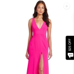 ISO (do not buy) AMANDA UPRICHARD ADRIANNA MAXI DRESS PINK